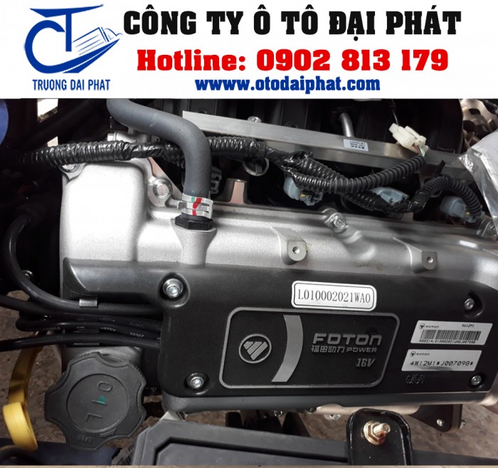 Xe tải Foton Gratour 890kg 1.2L thùng mui bạt động cơ xăng giá tốt 5
