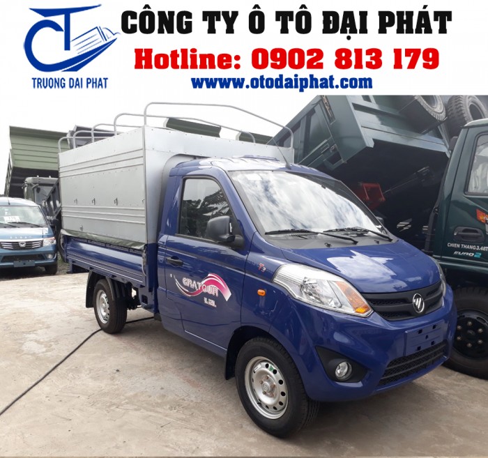 Xe tải Foton Gratour 890kg 1.2L thùng mui bạt động cơ xăng giá tốt