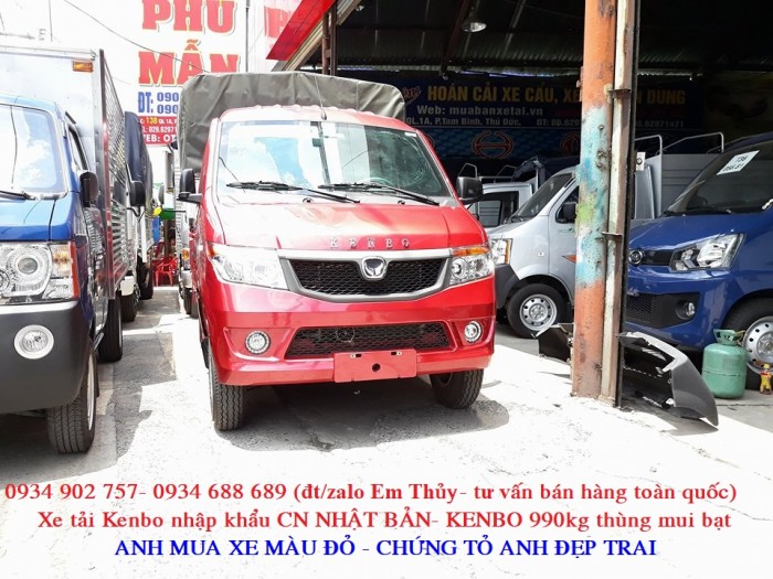 xe tải kenbo 990kg thùng mui bạt - nhập khẩu Nhật Bản- giá chỉ 160 triệu