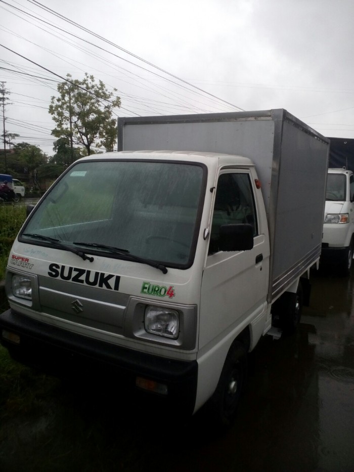 Bán suzuki truck 5 tạ thùng kín siêu dài, khuyến mại 100% thuế trước bạ, và nhiều phần quà theo xe!