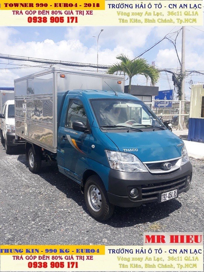 Bán Xe Towner 990 Thùng Kín Tải Trọng 990kg, Đời 2018, Towner990 Euro IV