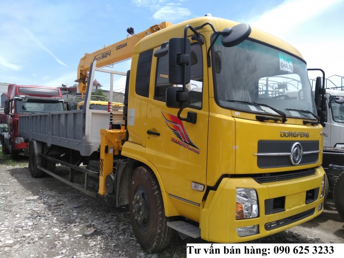 B170 Dongfeng Hoàng Huy gắn cẩu Soosan 524
