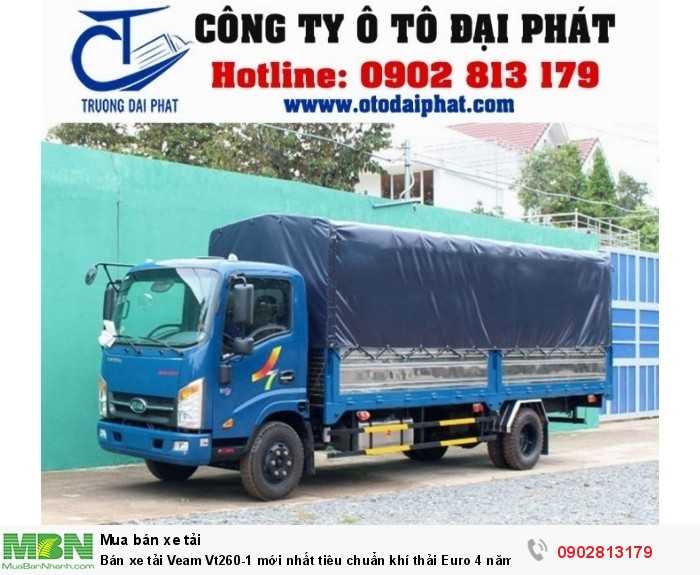 Bán xe tải Veam Vt260-1 mới nhất tiêu chuẩn khí thải Euro 4 năm 2018 giá tốt