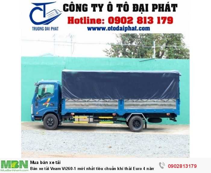 Bán xe tải Veam Vt260-1 mới nhất tiêu chuẩn khí thải Euro 4 năm 2018 giá tốt