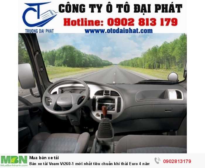 Bán xe tải Veam Vt260-1 mới nhất tiêu chuẩn khí thải Euro 4 năm 2018 giá tốt