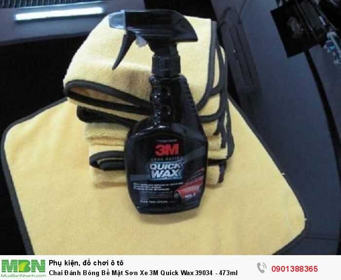 Chai Đánh Bóng Bề Mặt Sơn Xe 3M Quick Wax 39034 - 473ml