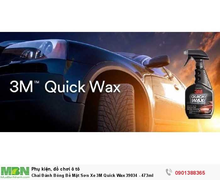 Chai Đánh Bóng Bề Mặt Sơn Xe 3M Quick Wax 39034 - 473ml