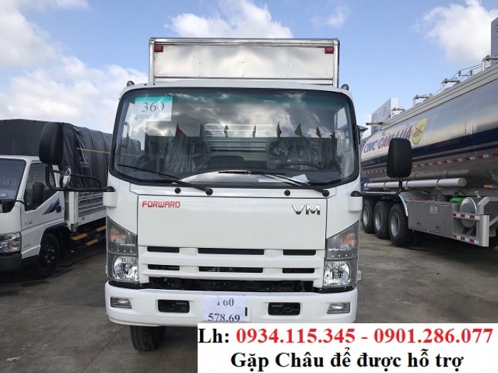 Cần bán xe tải Isuzu VM 8200kg - isuzu Vĩnh Phát 8T2 + Thùng Mui Bạt - Trả góp 80% + ISUZU Kiên Giang