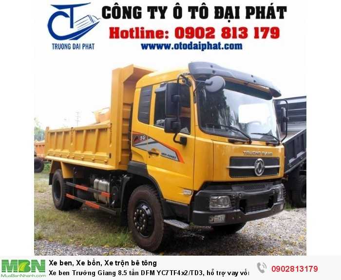 Xe ben Trường Giang 8.5 tấn DFM YC7TF4x2/TD3, hỗ trợ vay vốn mua xe trả góp 80%