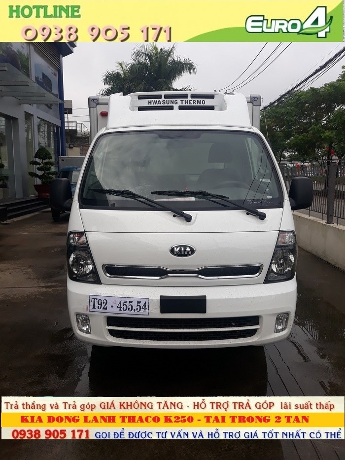 Bán Xe Kia Thaco Đông Lạnh K250, K250 Bongo, Kia K250 Đông Lạnh 2 Tấn