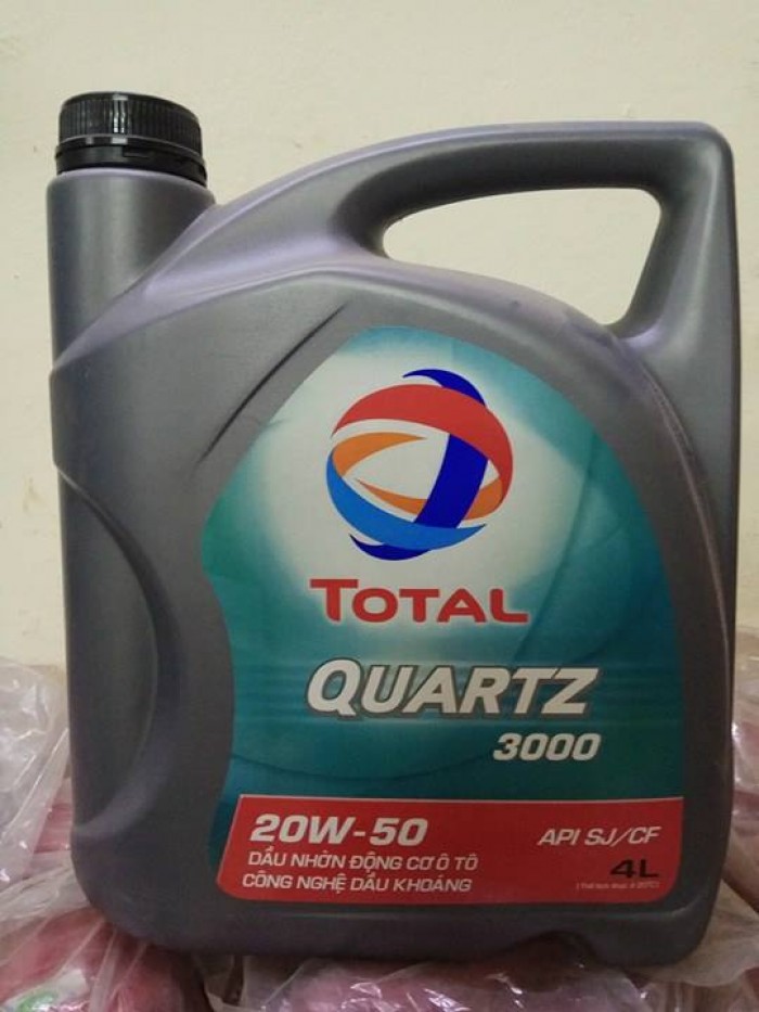 Dầu động cơ Oto Total Quartz 3000 SJ 20W50 can 4L