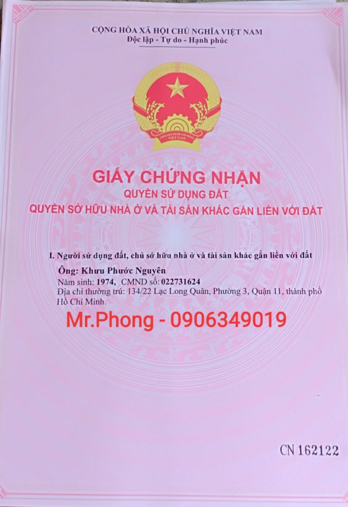 Bán nhà Mặt Tiền sau chợ bình chánh,1.trệt,1.lầu đúc thật, SHR