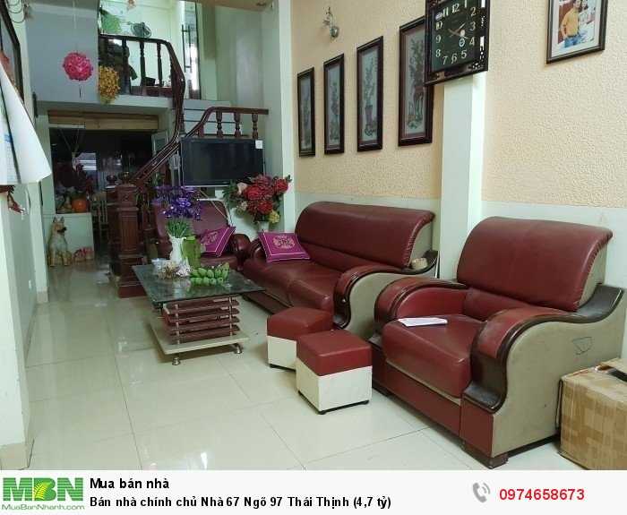 Bán nhà chính chủ Nhà 67 Ngõ 97 Thái Thịnh (4,7 tỷ)