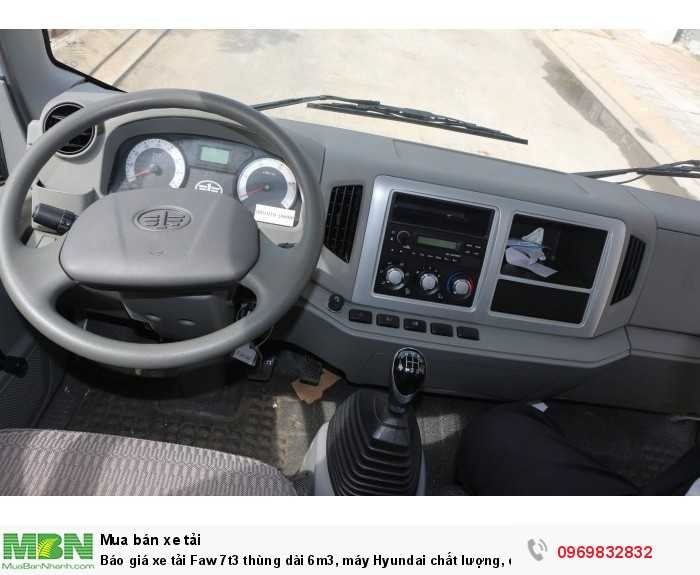 Báo giá xe tải Faw 7t3 thùng dài 6m3, máy Hyundai chất lượng, có sẵn giao ngay 4