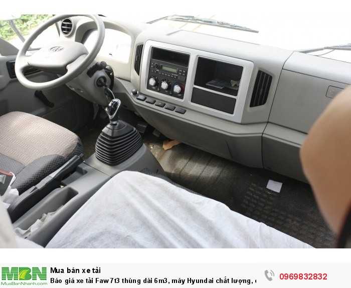 Báo giá xe tải Faw 7t3 thùng dài 6m3, máy Hyundai chất lượng, có sẵn giao ngay 3