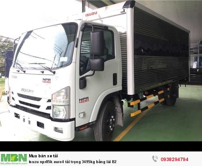 Isuzu npr85k euro4 tải trọng 3495kg bằng lái B2