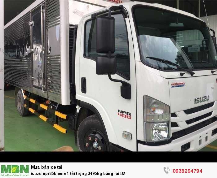 Isuzu npr85k euro4 tải trọng 3495kg bằng lái B2