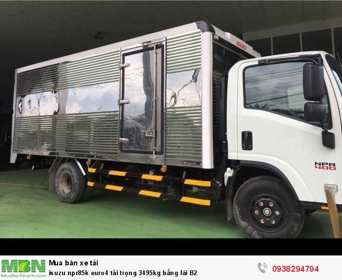 Isuzu npr85k euro4 tải trọng 3495kg bằng lái B2