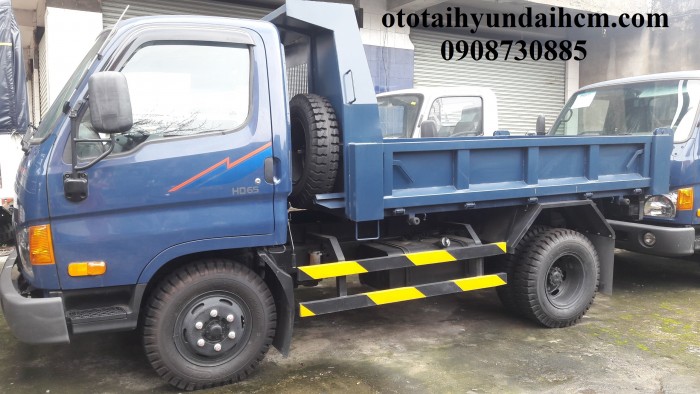 Xe ben hd65 2 khối, hyundai nhập khẩu 3 cục