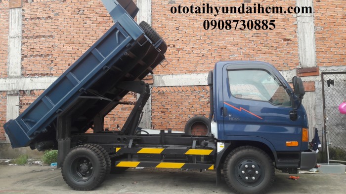 Xe ben hd65 2 khối, hyundai nhập khẩu 3 cục