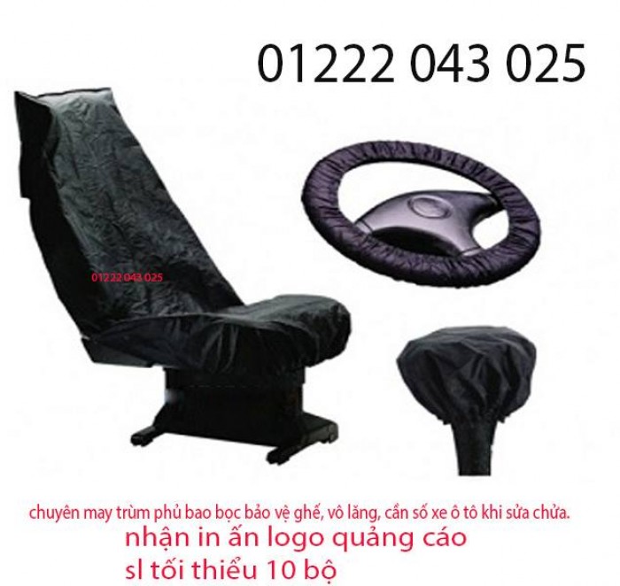 Bọc vô lăng , bọc tay lái oto in logo theo yêu cầu