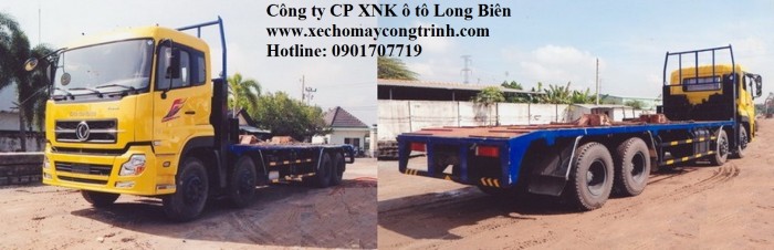 Bán Xe nâng đầu, xe phooc chở máy công trình 4 chân 15-17 tấn 2017-2018