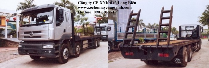 Bán Xe nâng đầu, xe phooc chở máy công trình 4 chân 15-17 tấn 2017-2018