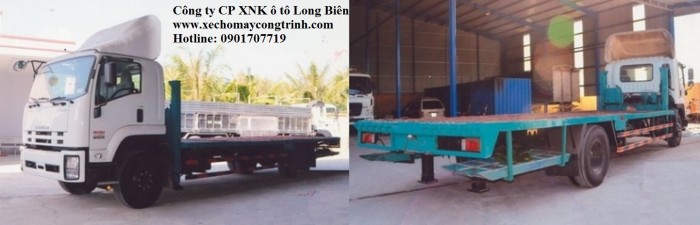 Bán Xe nâng đầu, xe phooc chở máy công trình 2 chân tải trọng 5 - 10 tấn 2017-2018