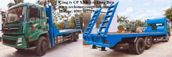 Bán Xe nâng đầu, xe phooc chở máy công trình 2 chân tải trọng 5 - 10 tấn 2017-2018