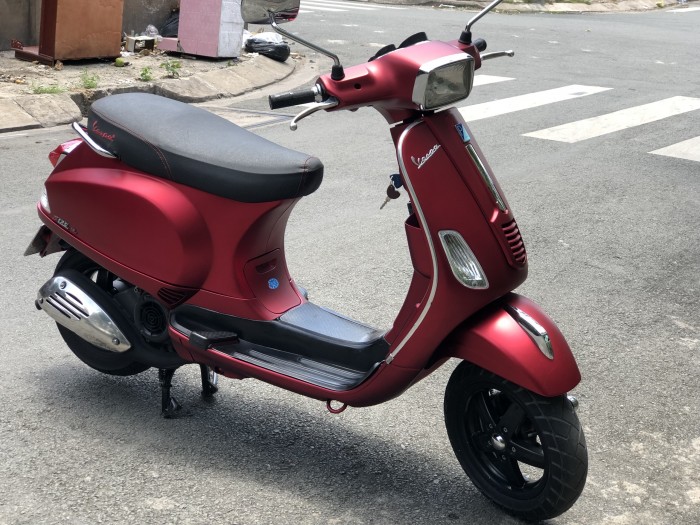 Piaggio Vespa S125 ie 2013 đèn vuống,đỏ nhám,SD kỹ