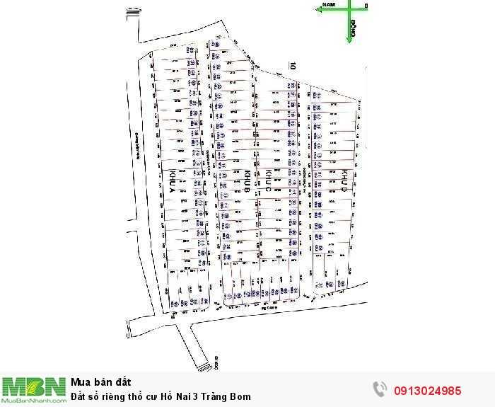 Đất sổ riêng thổ cư Hố Nai 3 Trảng Bom