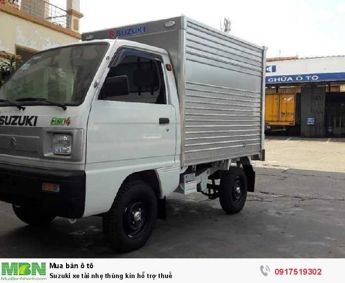 Suzuki xe tải nhẹ thùng kín hỗ trợ thuế