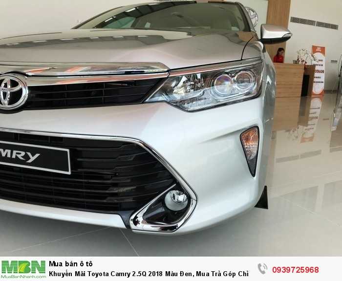 Khuyến Mãi Toyota Camry 2.5Q 2018 Màu Đen, Mua Trả Góp Chỉ Cần 250Tr. Vay 8 năm.