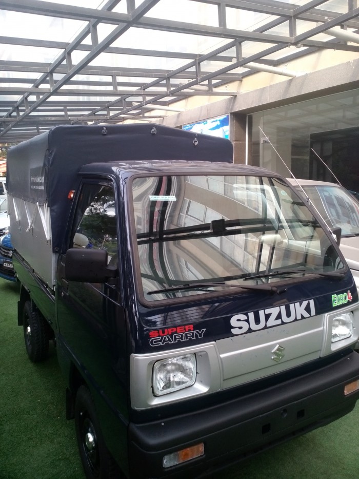 Suzuki truck 5 tạ 2018 màu xanh cực đẹp, giá bán kịch sàn hỗ trợ 75% giá trị xe.
