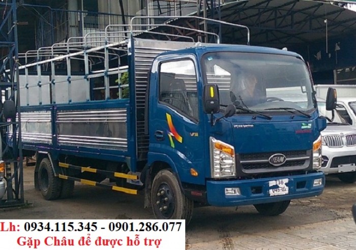 VEAM xe tải VT260-1+ Thùng Bạt dài 6m - Trọng tải 1.99 tấn_ xe tải Veam góp lãi suất thấp.