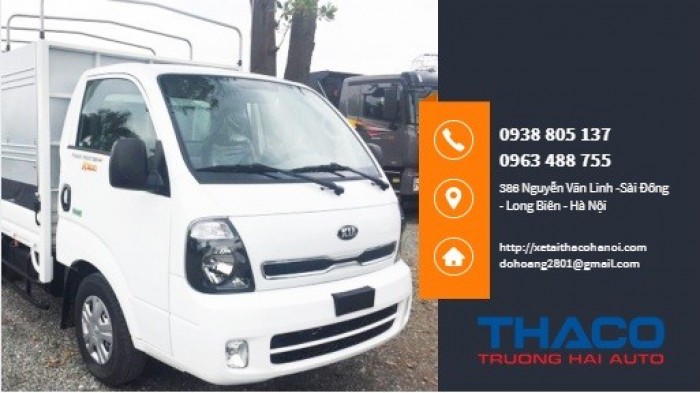 Xe tải k250 thùng mui bạt