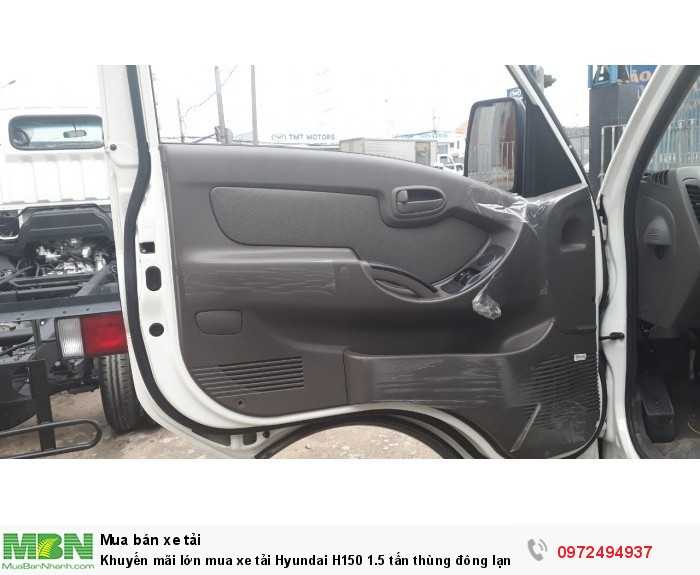 Khuyến mãi lớn mua xe tải Hyundai H150 1.5 tấn thùng đông lạnh