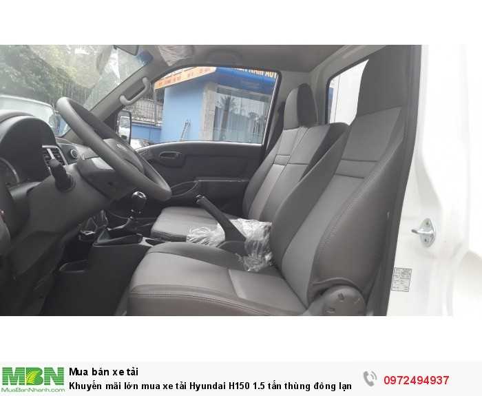 Khuyến mãi lớn mua xe tải Hyundai H150 1.5 tấn thùng đông lạnh