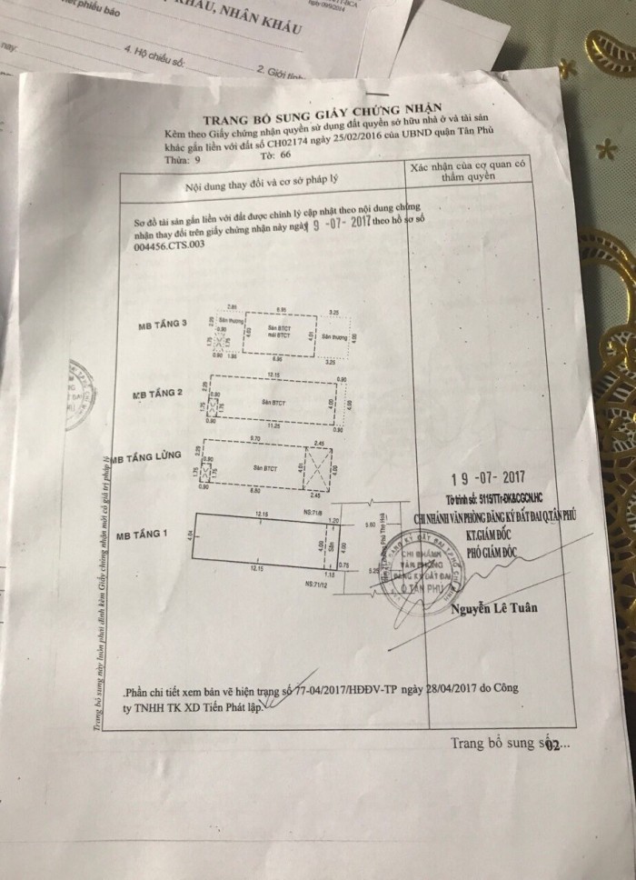 Bán nhà hẻm xe tải đường Phú Thọ Hòa lửng + 2 lầu + ST