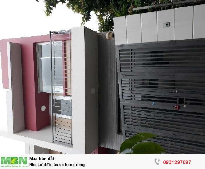 Nhà 4x14 đô tân sổ hổng riêng