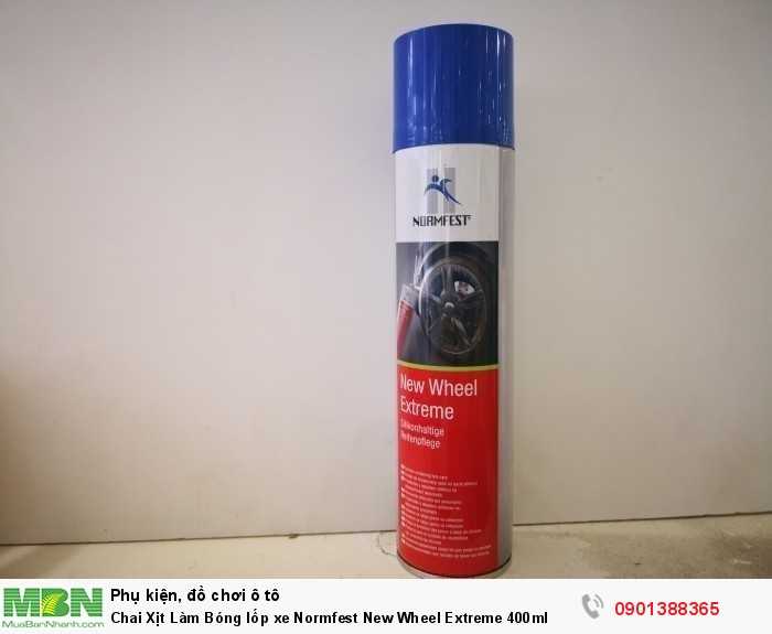 Chai Xịt Làm Bóng lốp xe Normfest New Wheel Extreme 400ml