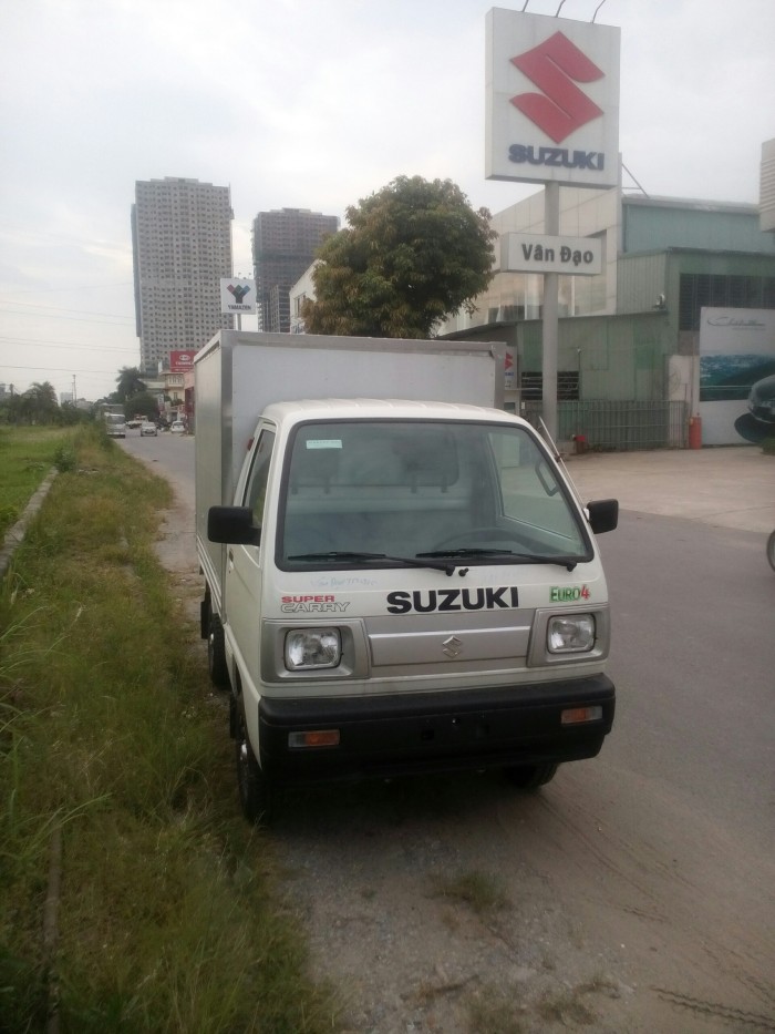 Bán Suzuki Truck ,su 5 tạ 2018 thùng kín giá bán kịch sàn, tặng 5tr tiền mặt, hỗ trợ 75% giá trị xe.
