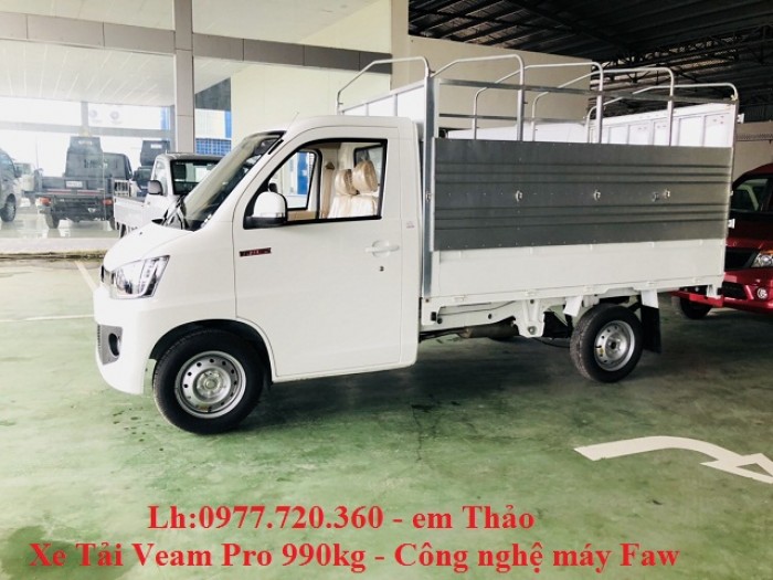 Xe Veam Pro 990kg*Xe Veam 990kg-Thùng Mui Bạt