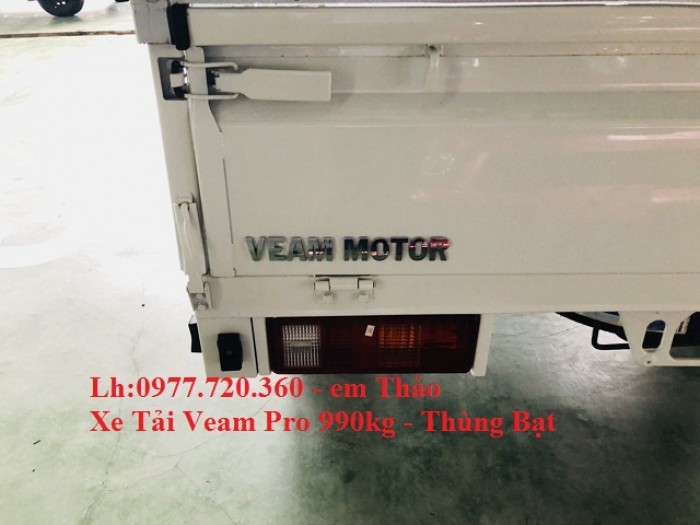 Xe Veam Pro 990kg*Xe Veam 990kg-Thùng Mui Bạt