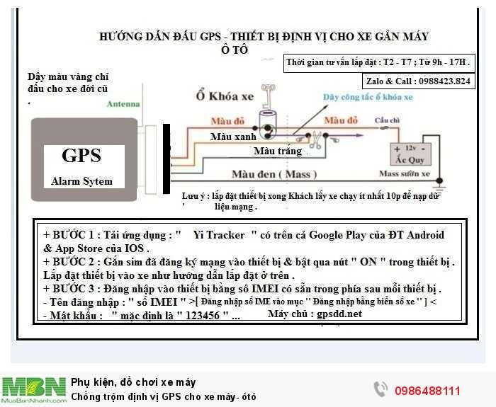 Chống trộm định vị GPS cho xe máy- ôtô