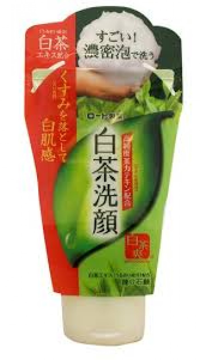 Sữa rửa mặt trà xanh Rohto Shirochasou green tea foam 120g2
