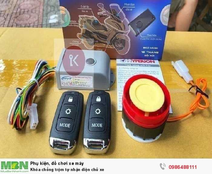 Khóa chống trộm tự nhận diện chủ xe