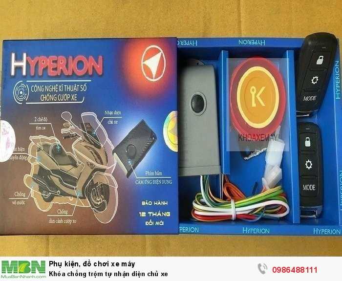 Khóa chống trộm tự nhận diện chủ xe