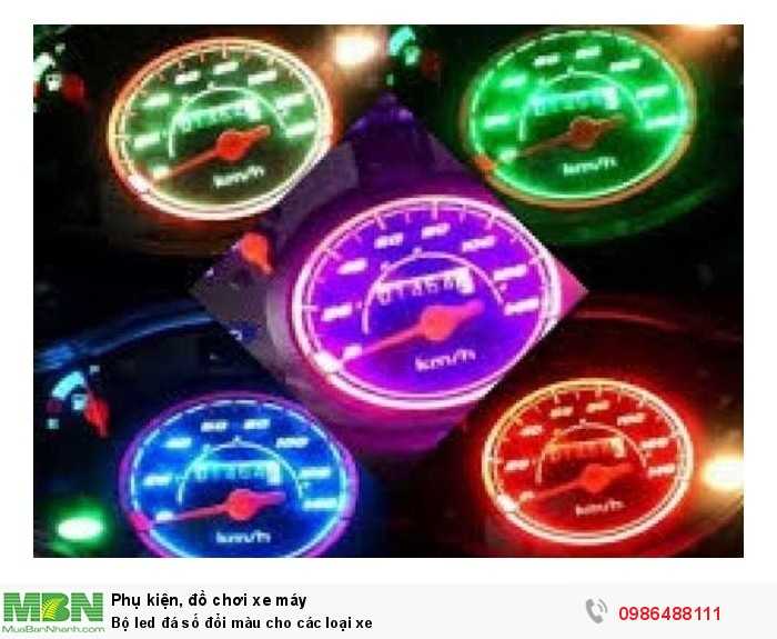 Bộ led đá số đổi màu cho các loại xe