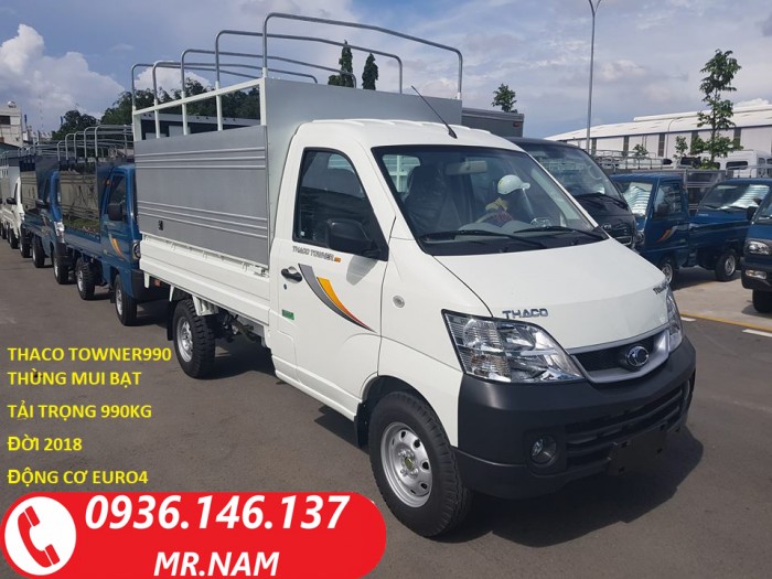 Xe tải nhẹ chạy trong thành phố Thaco Towner990 đời 2018 tải trọng 990Kg. Liên hệ 0938808967 (Mr.Nam)